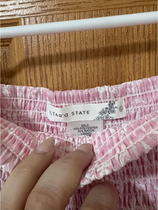 Altar'd State pink Ruffle Skirt Mini - Image 3