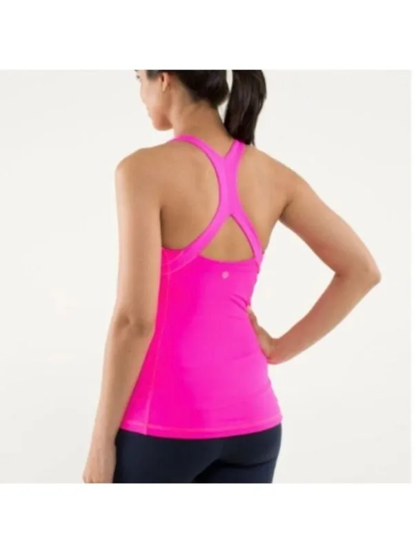 Lululemon Athletica Run: Fast Track Racerback Tank Top Size 6 Pink Womens Athlet - Image 2