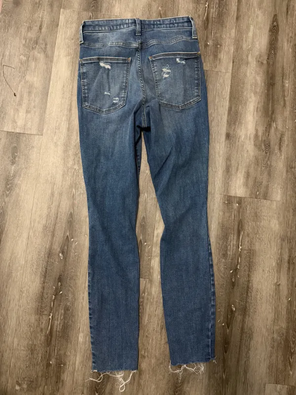 Universal Thread Dark Blue Distressed Skinny Jeans - Image 3