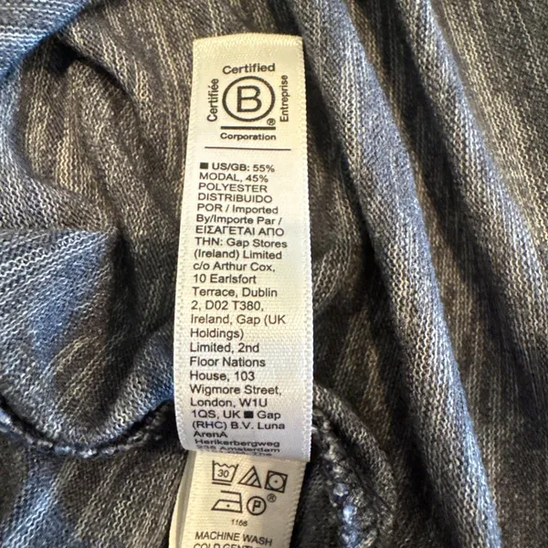 Athleta Top Women's XS Breezy Scoop V-Neck Tee Heather Gray Activewear 980776 - Image 7