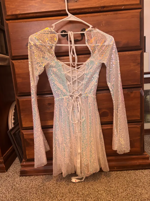 Lucy in the Sky Iridescent Sequin Flare Dress - Image 2