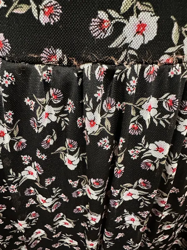Vintage 90’s styled midi dress floral fall Medium - Image 4