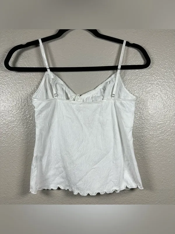 John Galt white tie front tank top SZ:S - Image 6