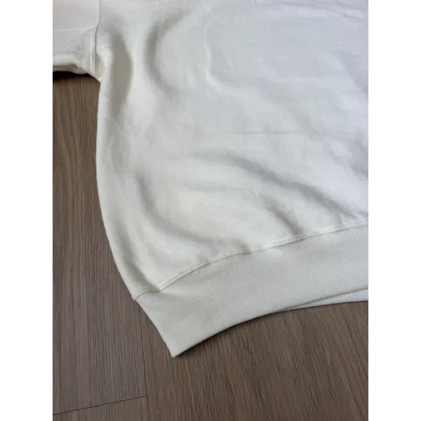 Vtg Guess Georges Marciano Sweatshirt Womens Medium Ivory Mockneck Pullover USA - Image 10
