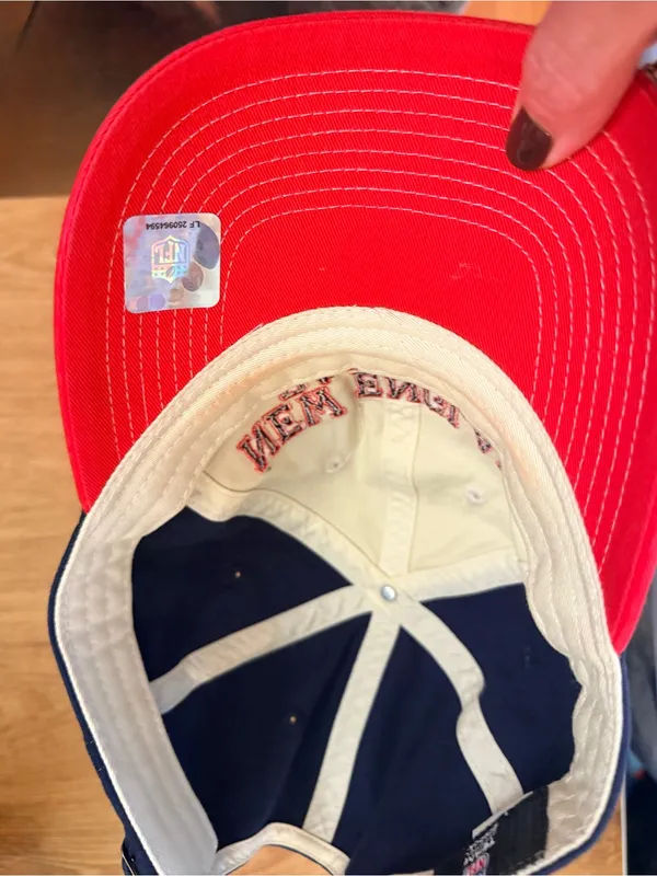 New England Patriots Reebok NFL Adjustable Hat Cap Adult One Size - Image 8