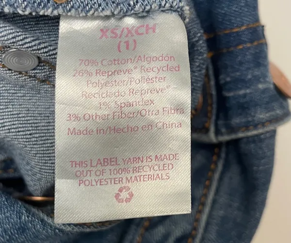 XS High Rise Distressed Jean Overalls – Vintage Look Short Romper (F10) - Image 5