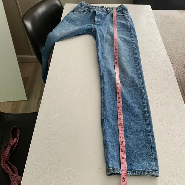 Abercrombie & Fitch 90s High Rise Straight Leg Jeans Size 26 - Image 7