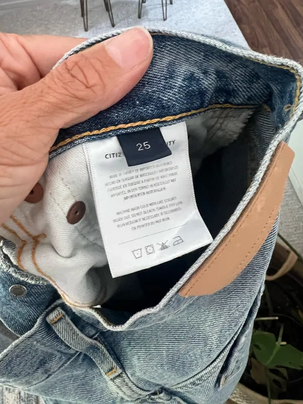 Citizens of humanity Eva light wash straight leg mid rise distressed jeans 25 - Image 11
