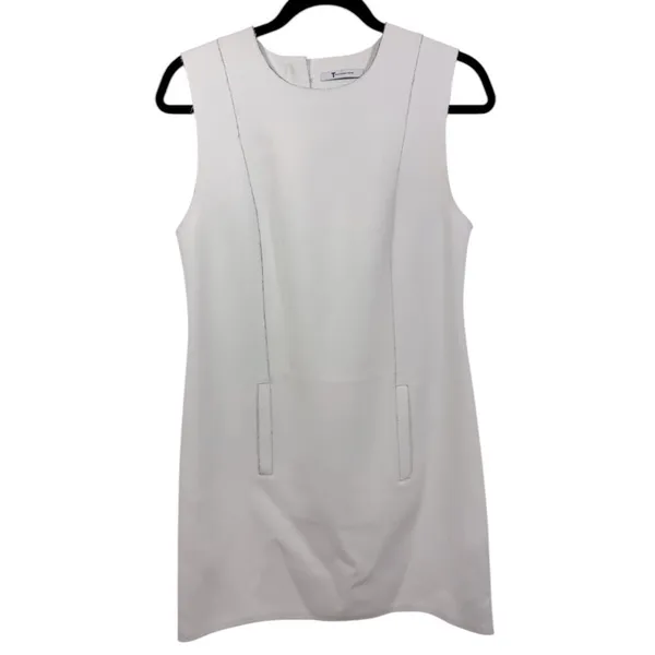 T Alexander Wang Sleeveless‎ Shift Dress White 6 - Image 11