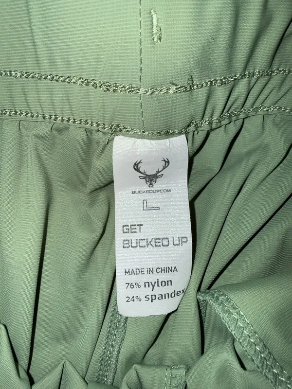 Bucked Up Men's Athletic Utility Joggers with Zippered Cuffs - Sage Green - Image 5