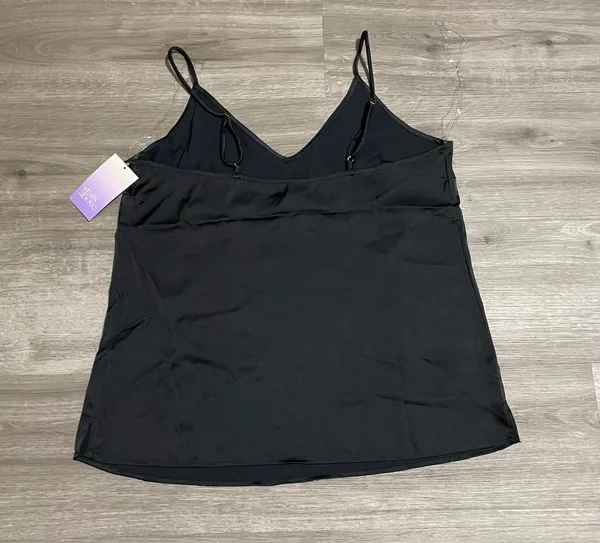 Stars Above Black Silk Top - Image 3