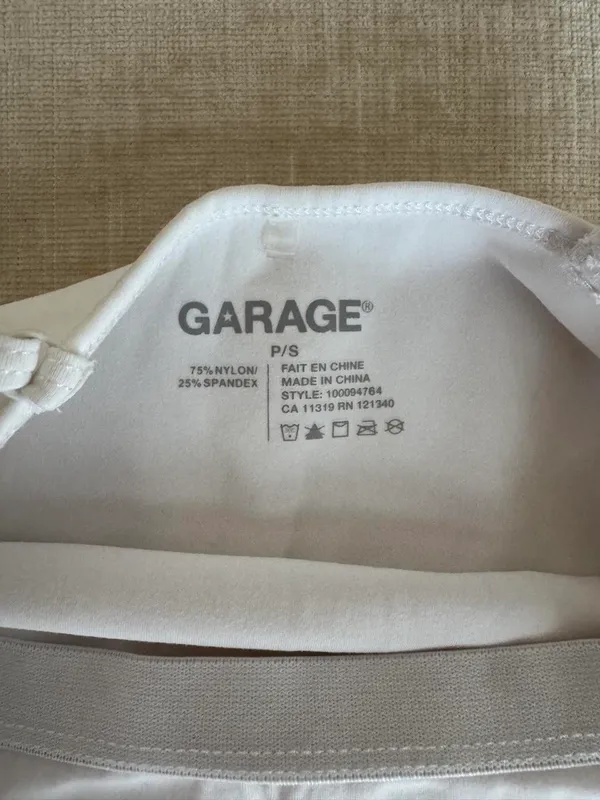 Garage White Bodysuit - Image 6