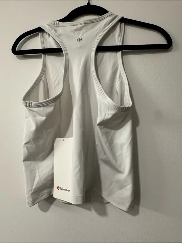 NWT LULULEMON - Light Vapor Nulux Racerback Crop Tank - $58 - 6 - Image 2
