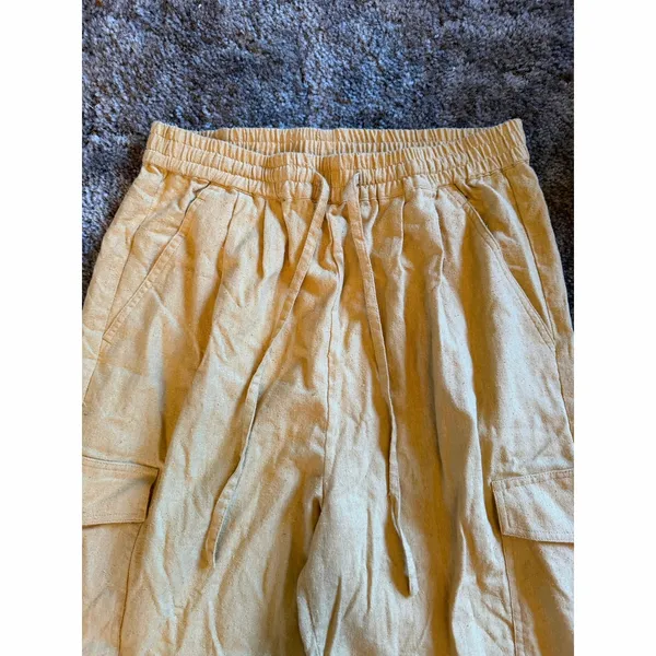 Vintage 90s Selene Sport 100% Raw Silk Matching Cargo Pant & Shirt 2-Piece Set - Image 7