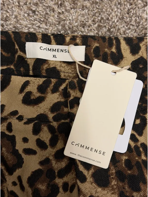 Commence Leopard Print Cotton Shorts - Image 3