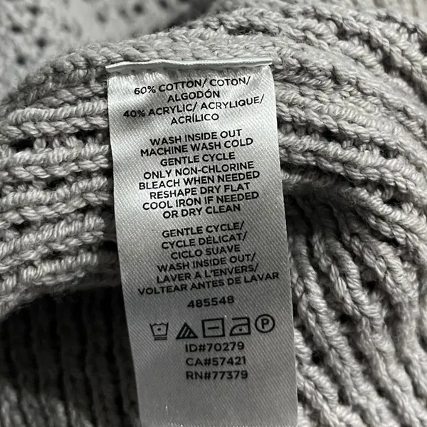 Ann Taylor Factory Full Zip Knit Pocket Cardigan Sweater SZ M Grandmacore Boho - Image 4