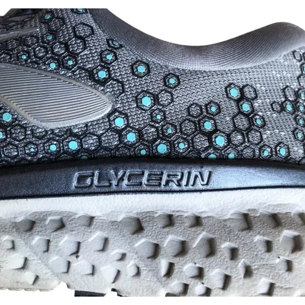 Brooks Glycerin 17 Running Shoes Gray Aqua Women’s Size 8 Sneakers - Image 7