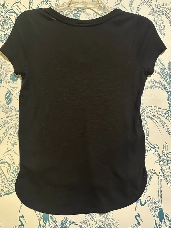 Tommy Bahama Black Scoop Neck Short Sleeve Tee - Image 3