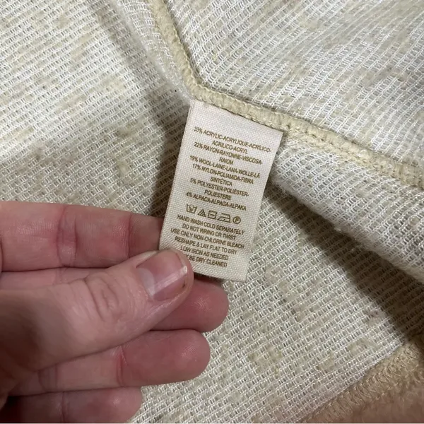 Free People Cornflower Tan Military Sweater Coat; Medium - Image 10