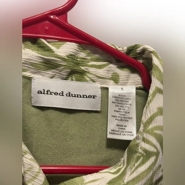 Alfred Dunner Green Patterned Blouse - Image 2