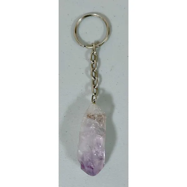 Purple Crystal Stone Key-Chain Key-Ring Key-Clip Boho Witch Fashion Accessory 🪻 - Image 2