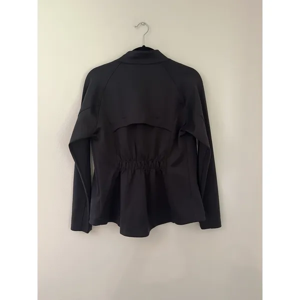 IBKUL womens longsleeve performance active running jacket fitted Megaheat Small Black - Image 2