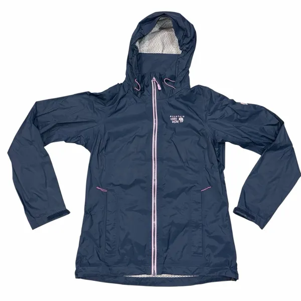 Mountain Hardwear Blue Rain Jacket Windbreaker size Small - Image 3
