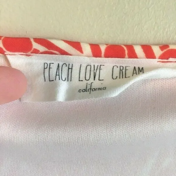 Peach love cream small orange dress‎ - Image 5