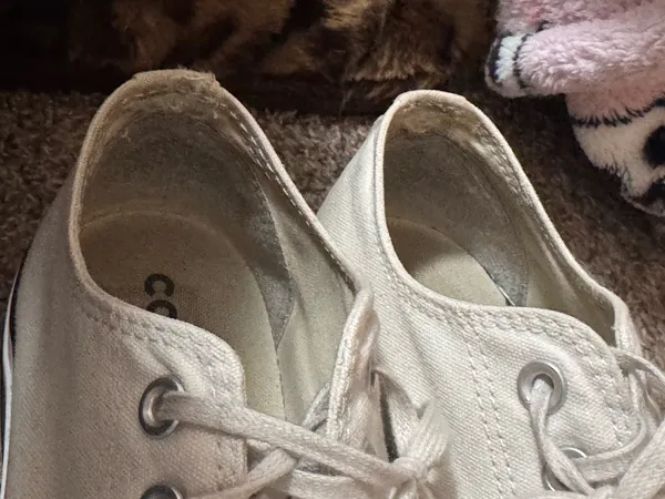 Low top white platform converse  - Image 10