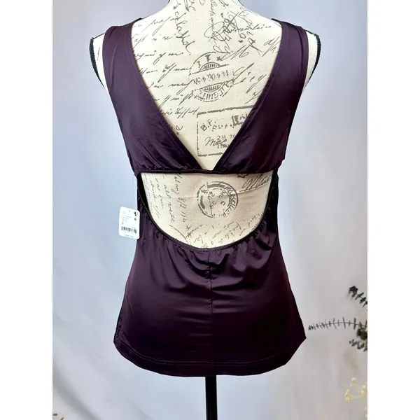 Free People Take You There Open Back Cami Wine M - Image 10