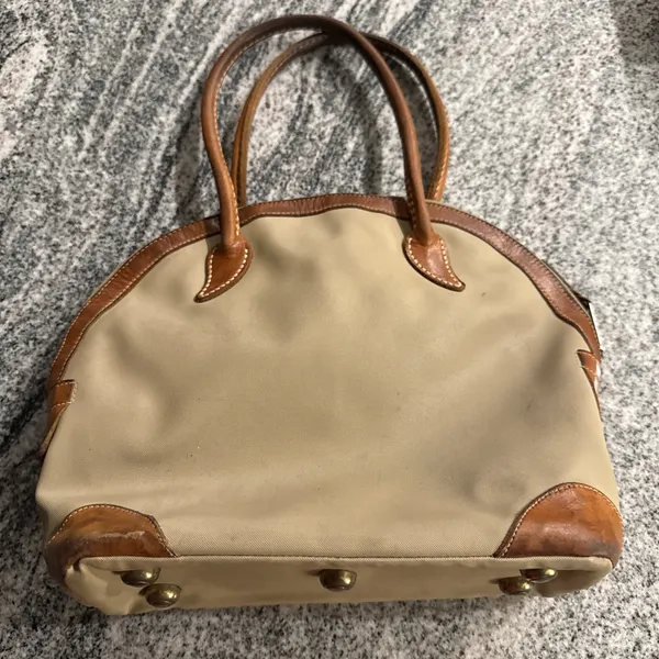 Vintage King Ranch Canvas Leather La Bolsa Bag‎ STAMPED JJ Kingsville Texas - Image 2