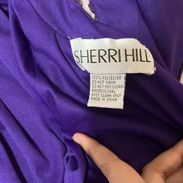 NWT Sherri Hill Keyhole Purple Prom Dress - Image 7