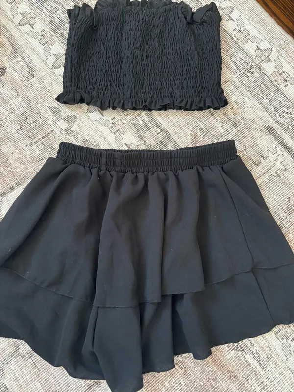 SheIn Black Skirt Set - Image 2