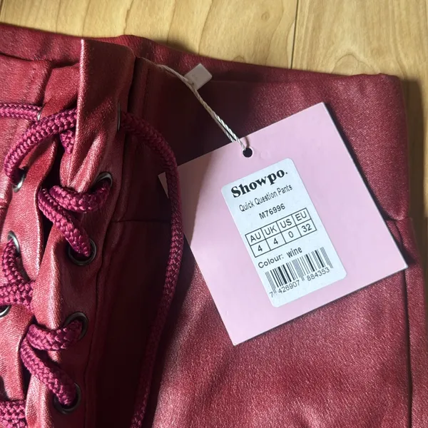 Showpo Quick Question Pants Red Size 0 - Image 2