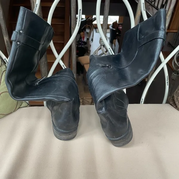 Sam Edelman Patton‎ Leather Riding Boots in Black Size 7 - Image 5