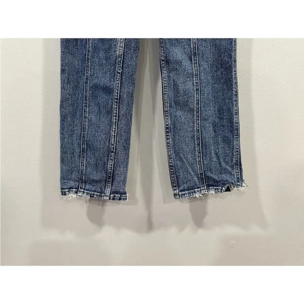 Abercrombie And Fitch Ultra High Rise Mom Jean Distressed Hem 2/26 - Image 2