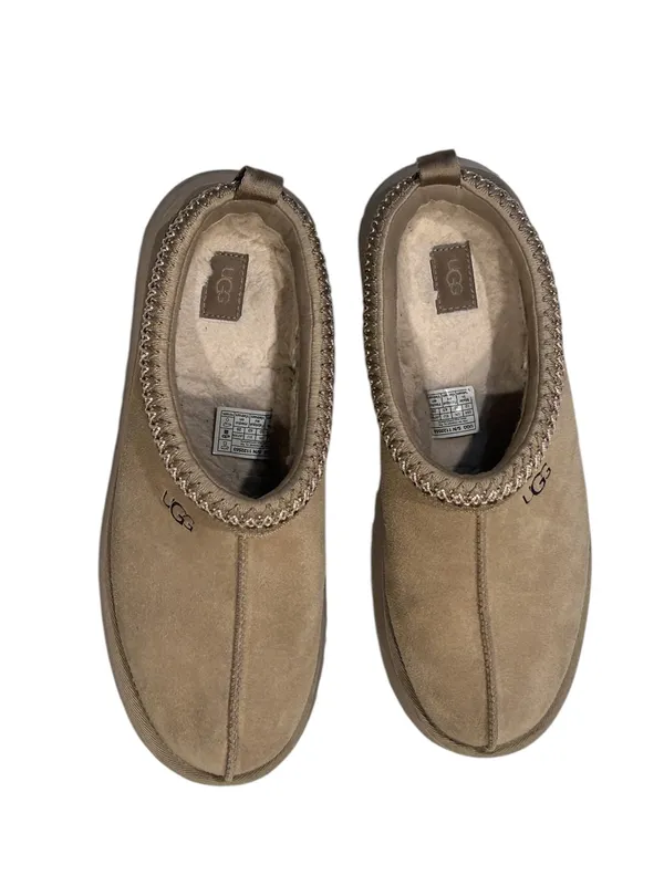 UGG Tazz Mustard Seed Size 12 Platform Slippers - Beige Pre-Owned - Image 9