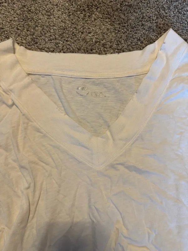 Aerie White V-Neck Crop Top - Image 5
