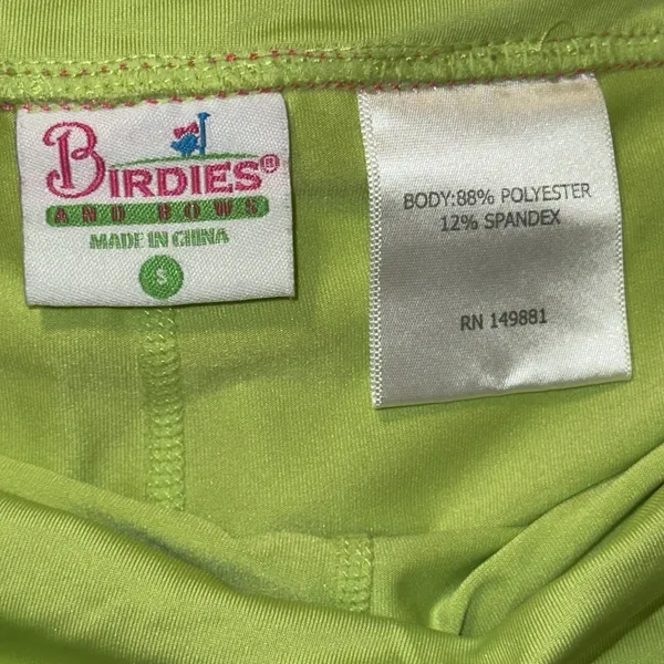 Birdies &‎ Bows Women's Skort Size S Small Pink Lime White Floral Print - Image 7