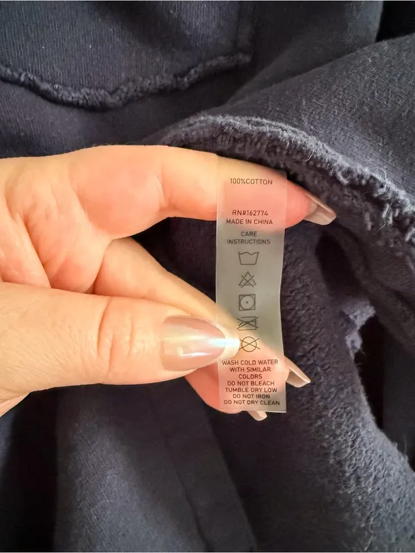Mono B Navy Oversized Fleece Shacket Button Front Jacket Small (Oversized Fit) Blue - Image 4