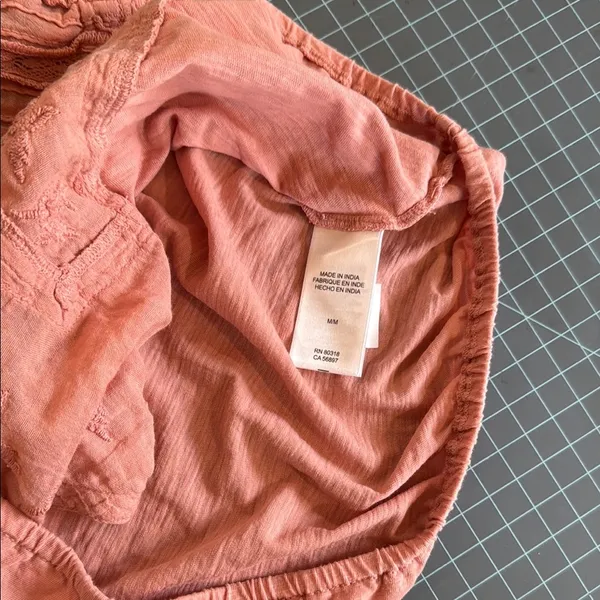 Lucky Brand coral Sleeveless Smocked Camisole - Image 5