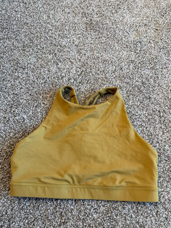 lululemon athletica High Neck Crisscross Strappy Energy Sports Bra SZ 10 - Image 2