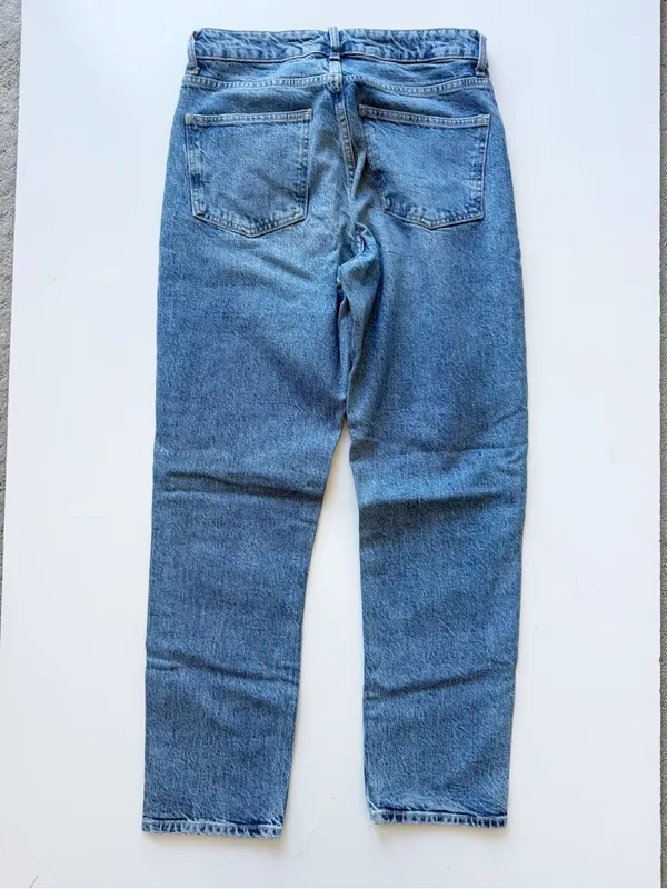 Zara High Waisted Straight Jeans Size 8 - Image 5