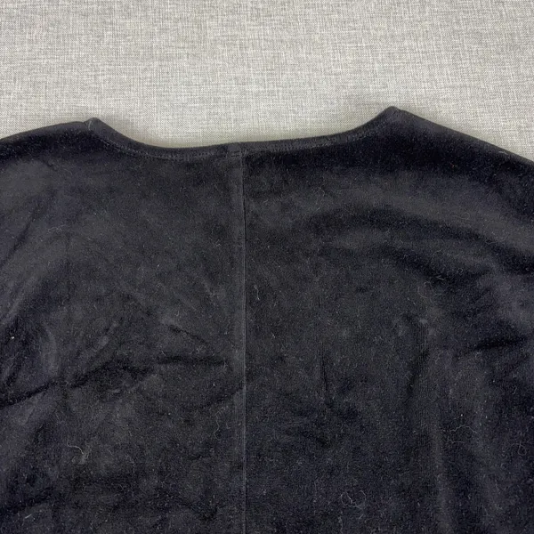 XCVI Dress Womens L Black Shift Kimono‎ Sleeve Oversized Velour Casual Party - Image 13
