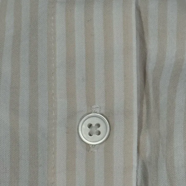Old Navy Tie-Back Open-Back Button-Down Shirt Neutral Stripe Women’s M - Image 7