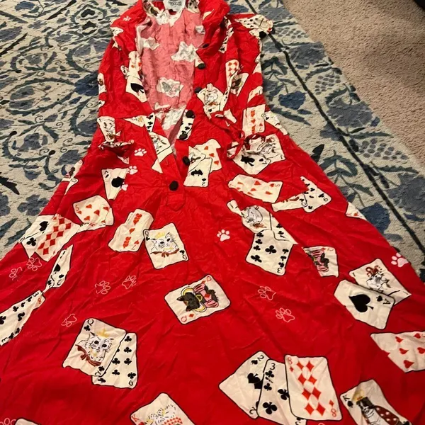 Collectif London Liza Cat Croupier Red Swing Dress (Size 2)‎ - Image 8