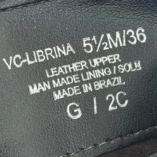 Vince Camuto Librina Black Leather Square Toe Tall Boots VC-LIBRINA Size 5.5 NEW - Image 6