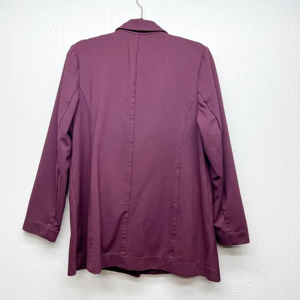 Coldwater Creek Burgundy Blazer Jacket Womens 16 Corpcore Business Office Career - Image 6
