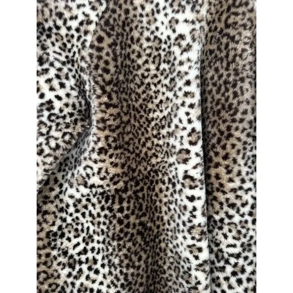 Vintage Monterey Fashions Faux Fur Coat Women’s‎ S Leopard Animal Print Glam Mob - Image 4
