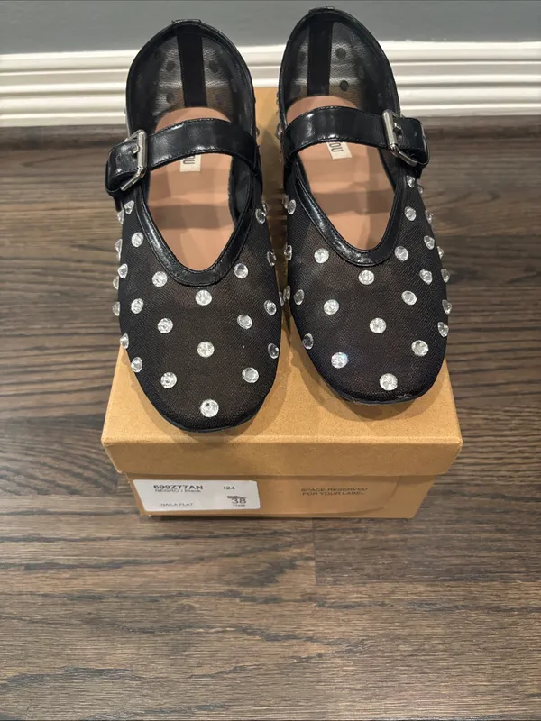Bibi Lou Naila flat in black Size 8 - Image 2